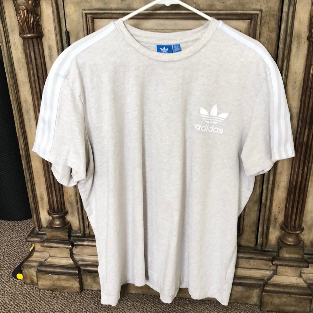 ADIDAS ORIGINALS SHORT SLEEVE 3-STRIPE TEE SHIRT